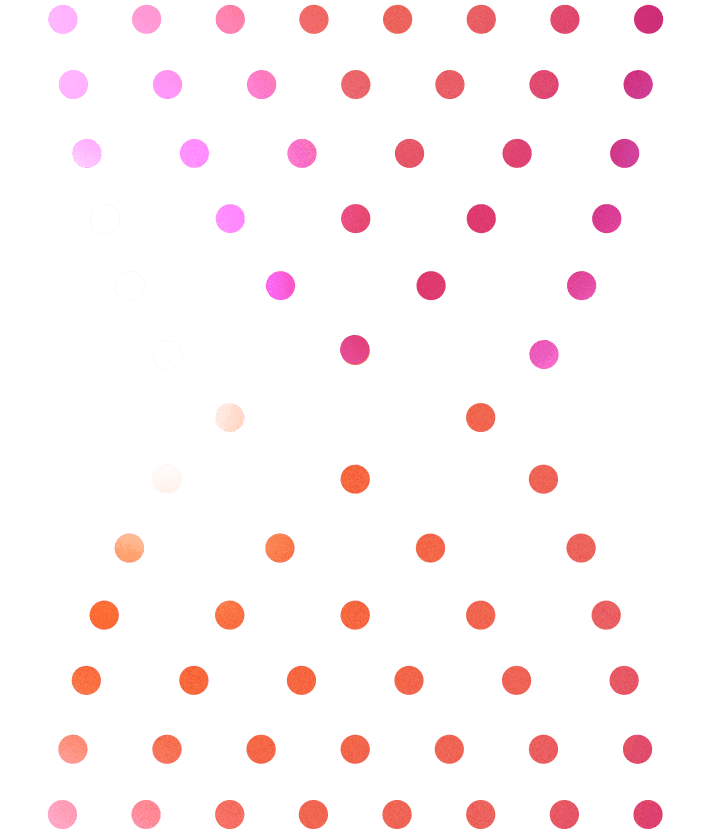 DNA stylized as dots with color gradient