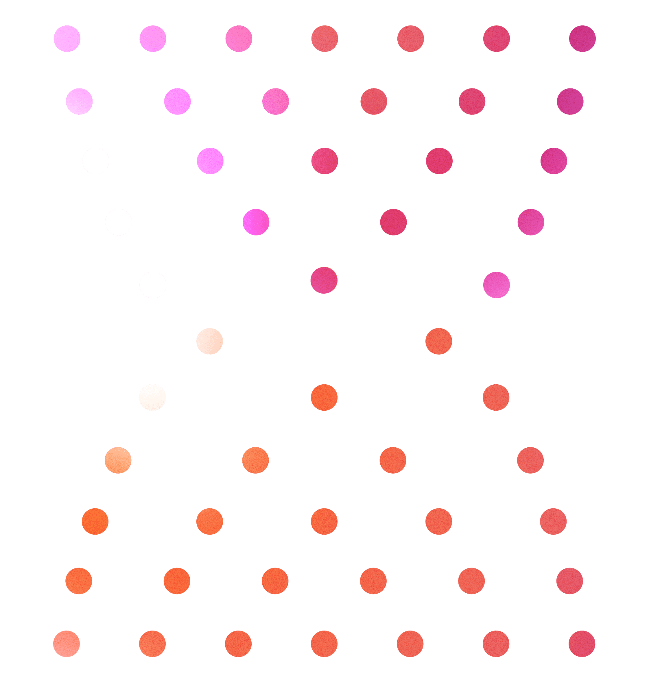 DNA stylized as dots with color gradient