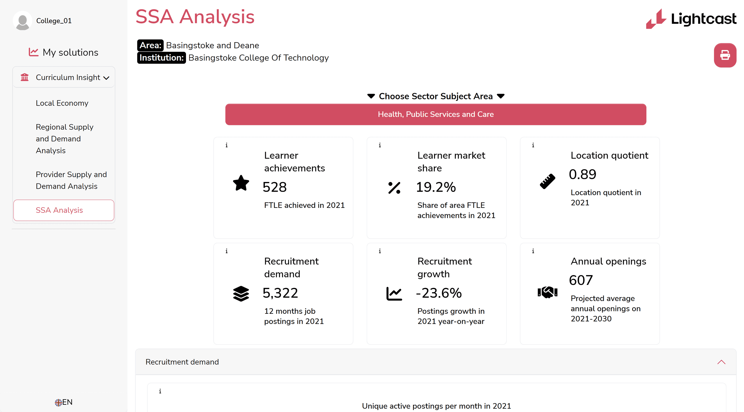 mock up of curriculum insight