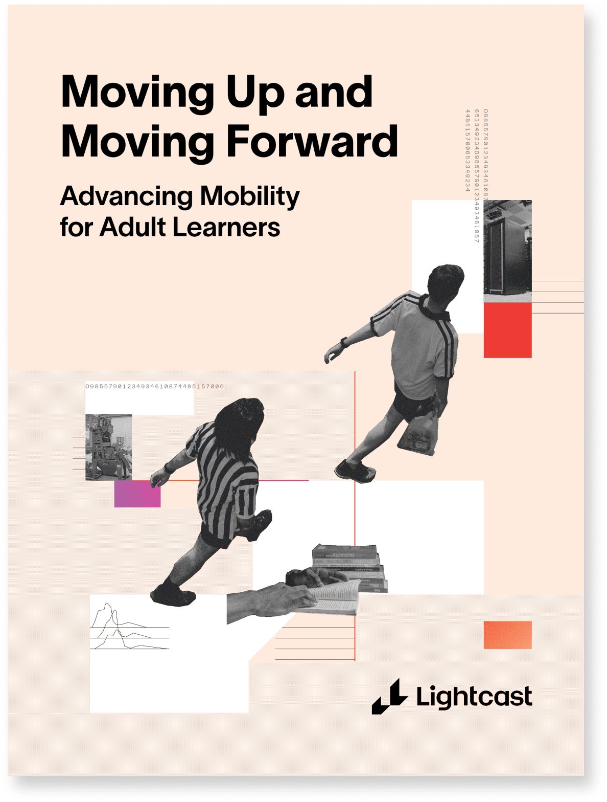 mockup of the Adult Learners report cover