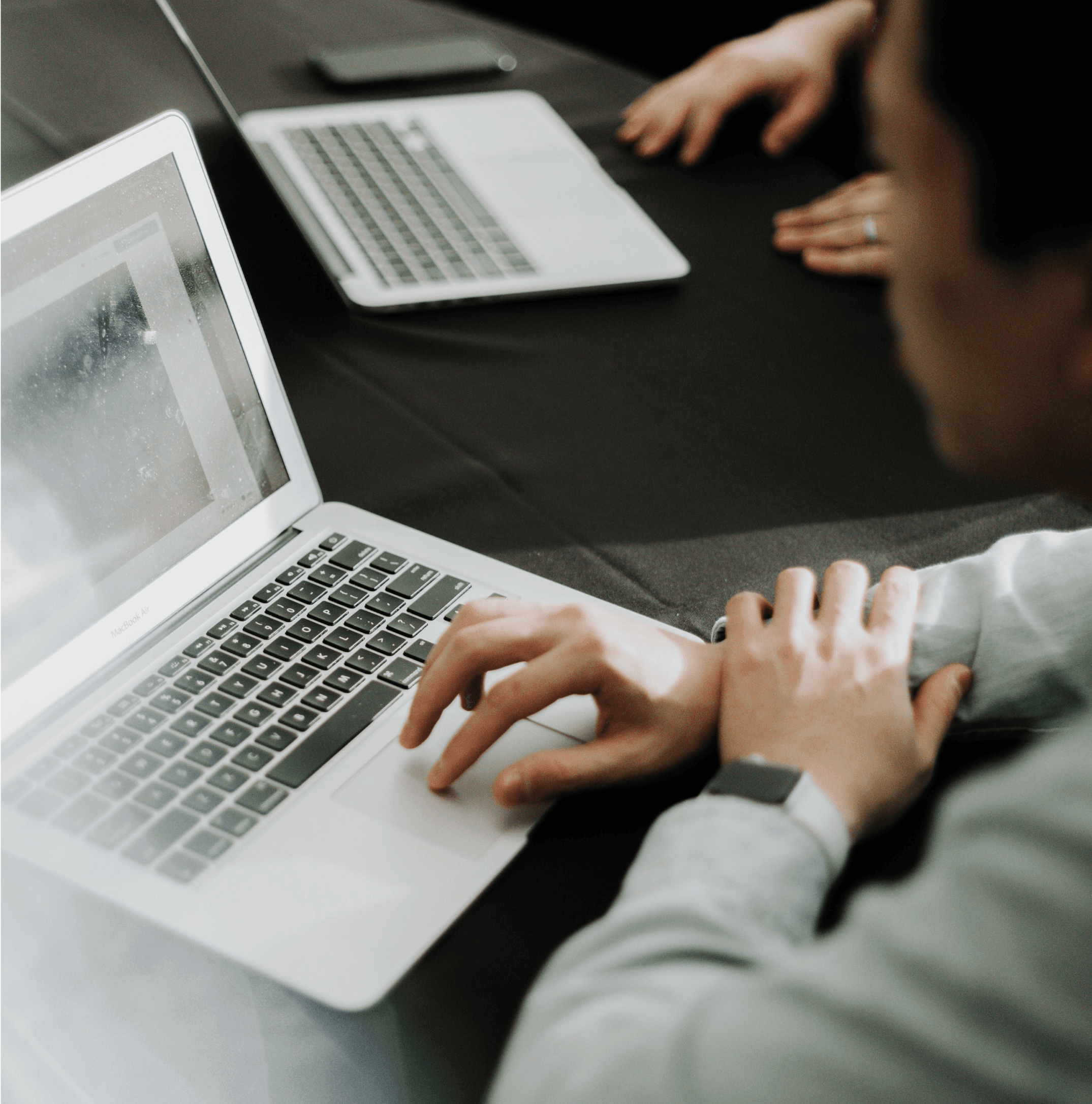 man on laptop