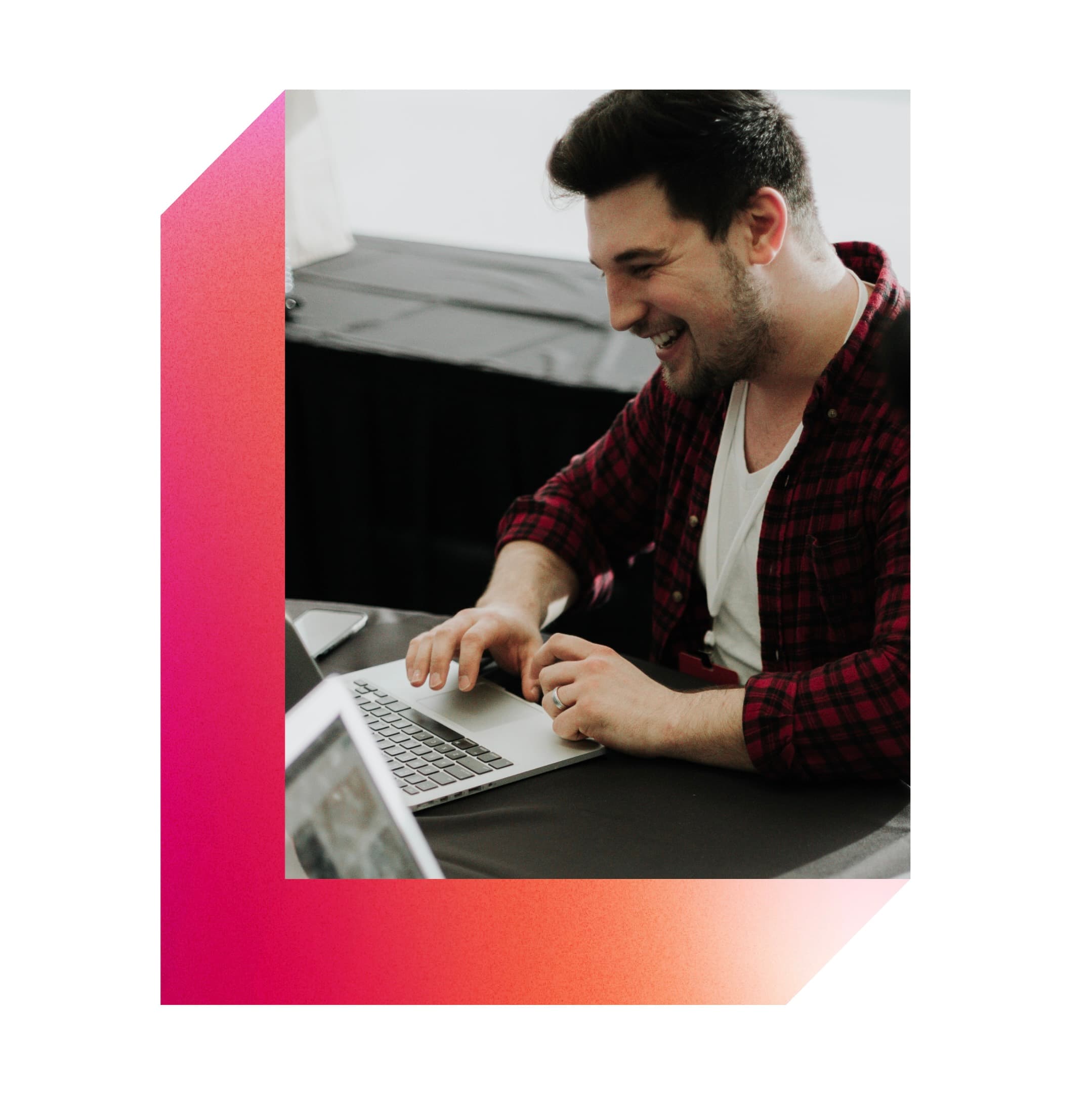 man at laptop