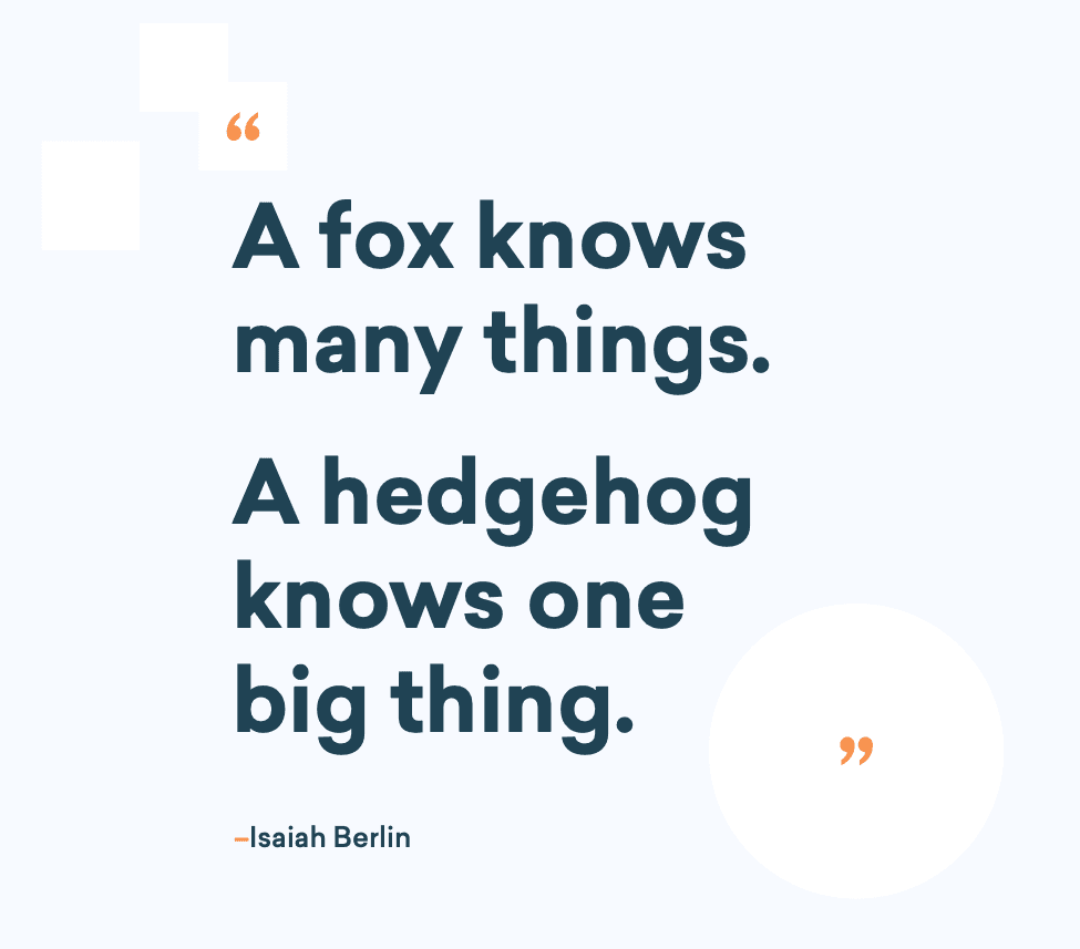 fox and hedgehog