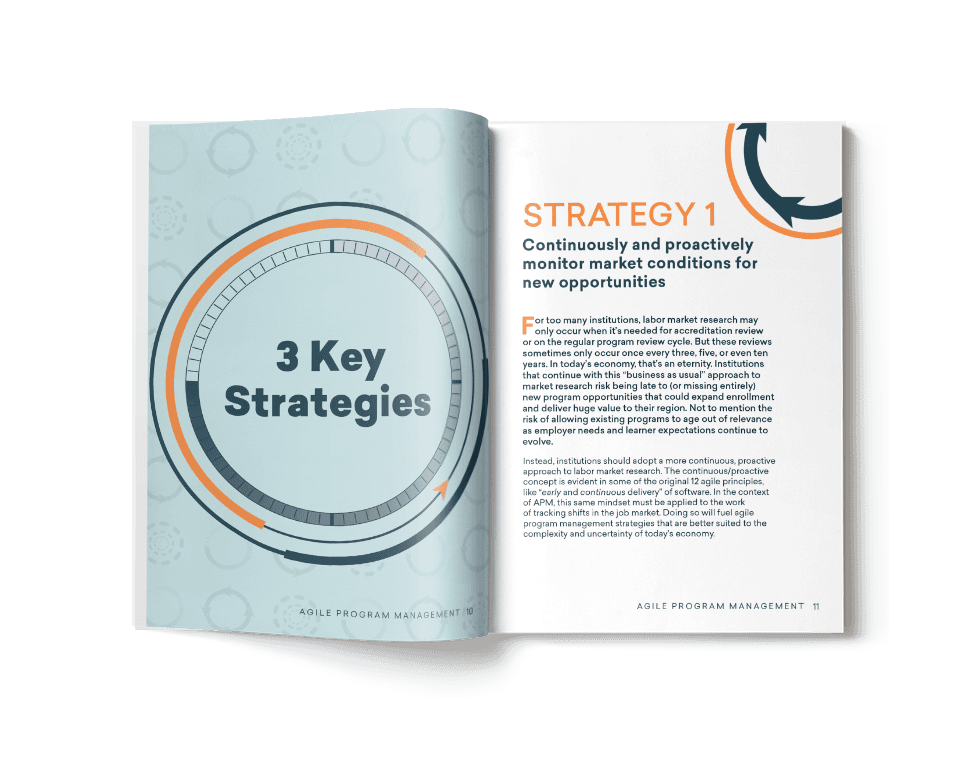 Agile Program Management open to page 1