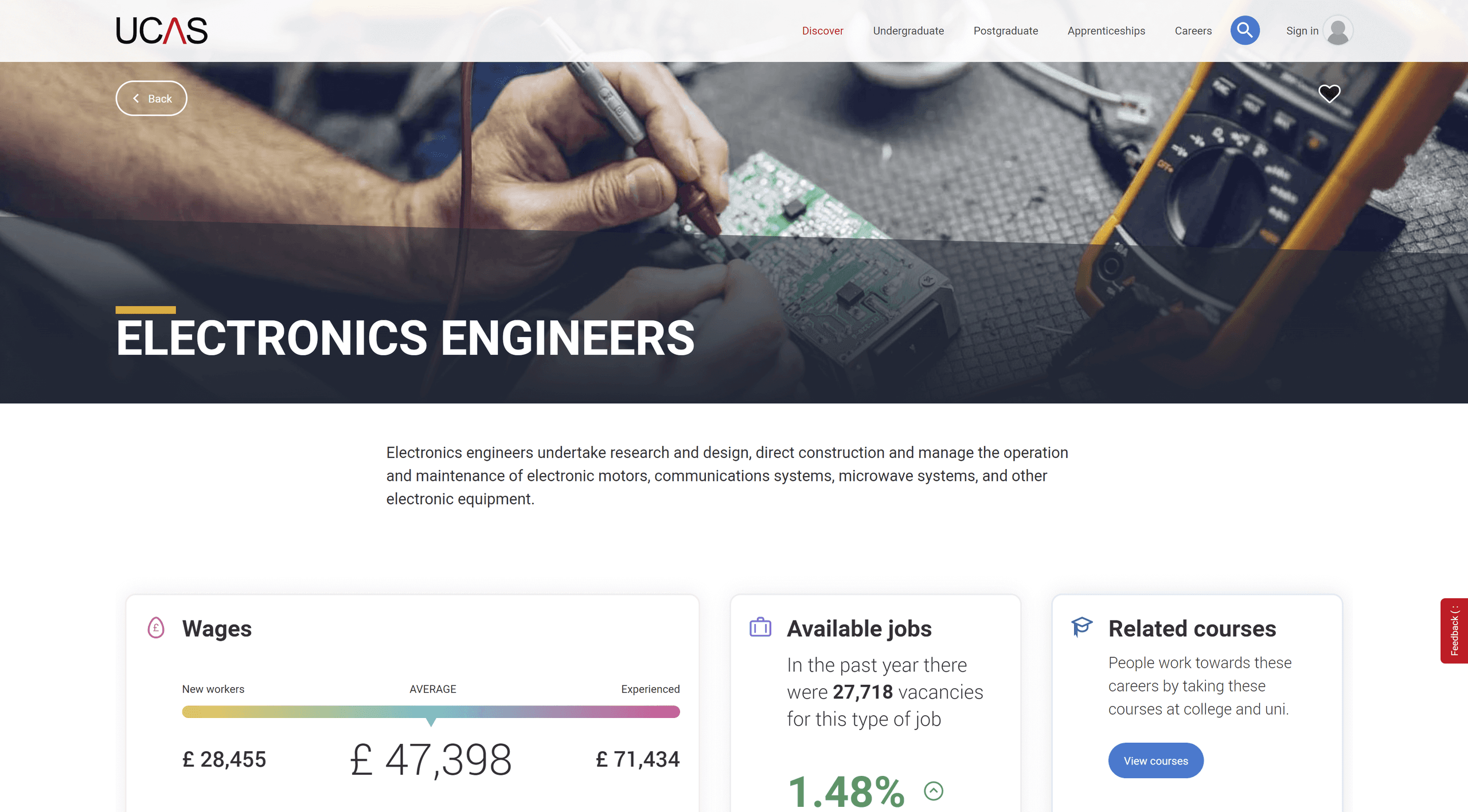 UCAS Career Coach platform