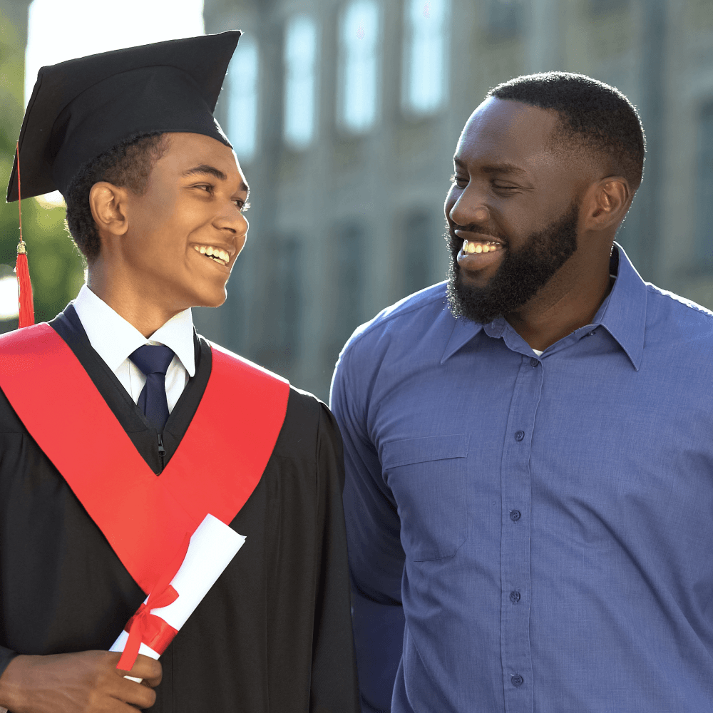 father and son graduation