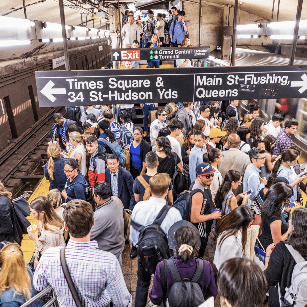 busy new york subway