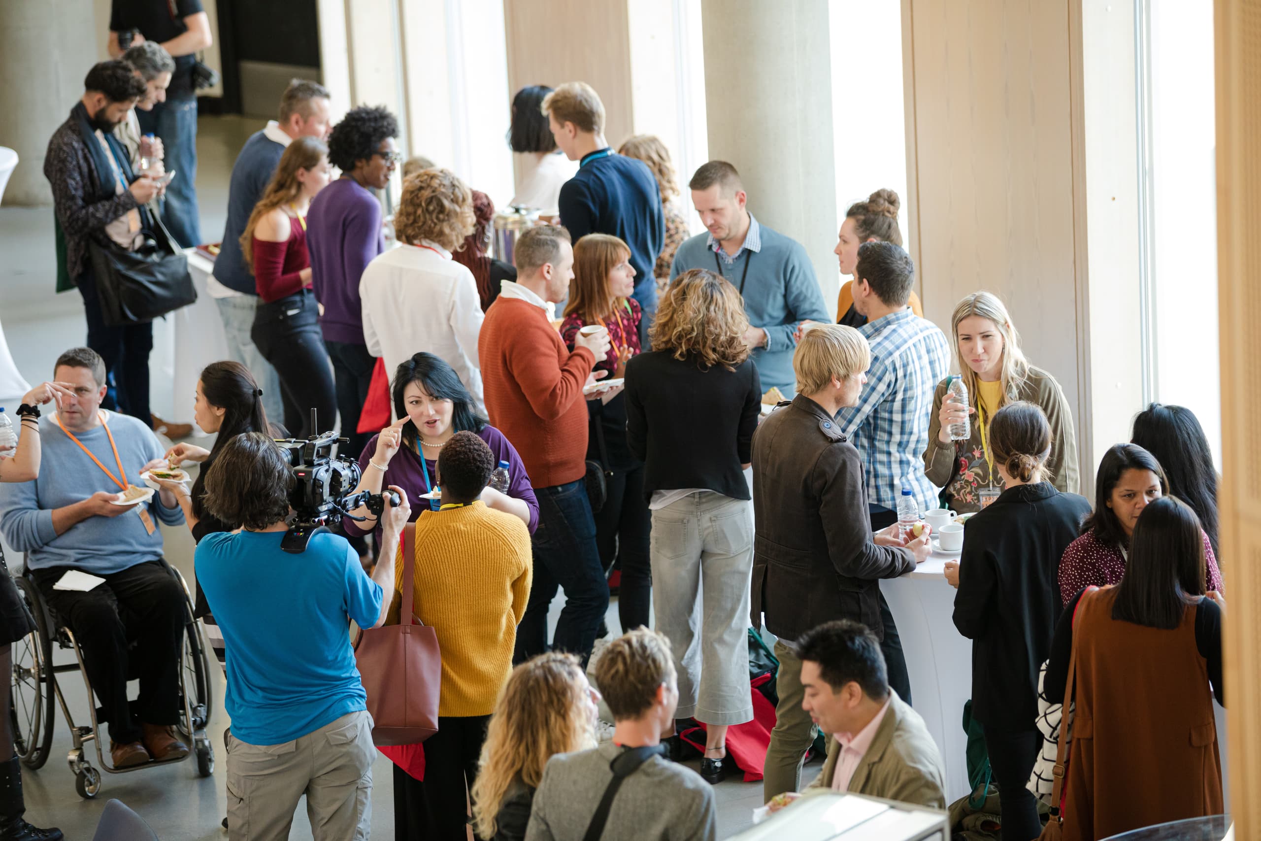group of people at conference