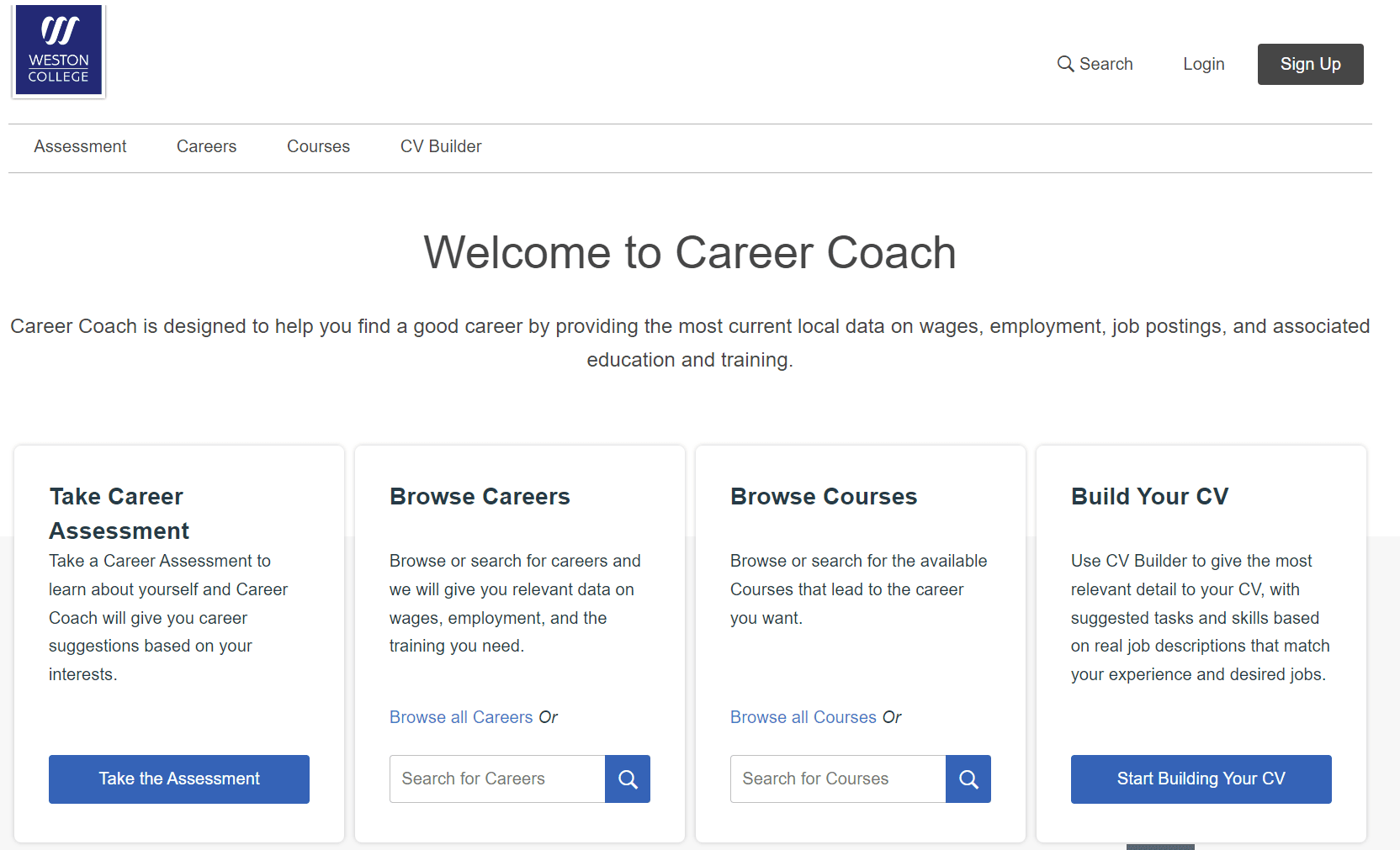 Career Coach Weston College