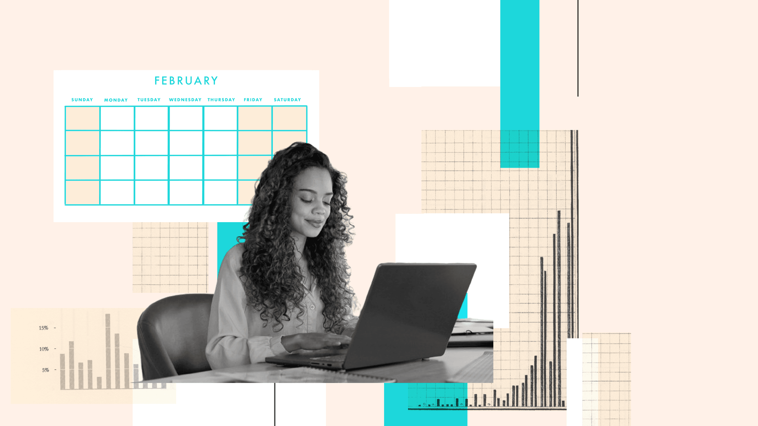 illustration of data showing a calendar with a four-day workweek