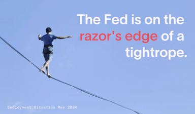 tightrope plus quote about the FED