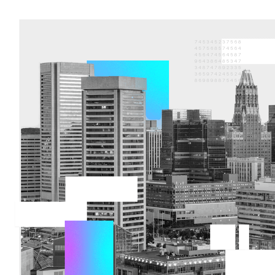 City with Lightcast colors