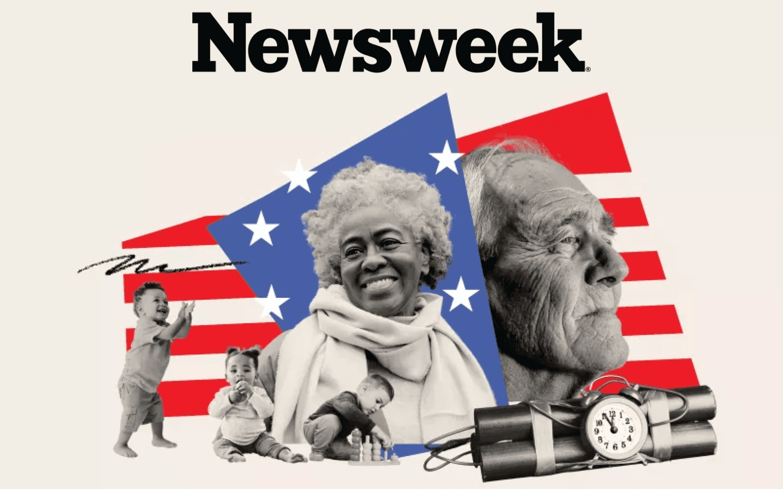 newsweek logo and article image