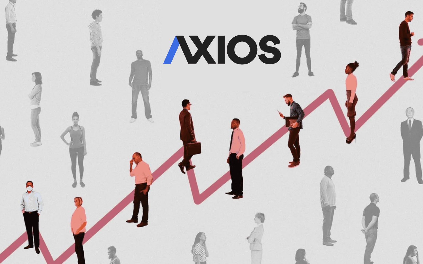 Axios logo and article image