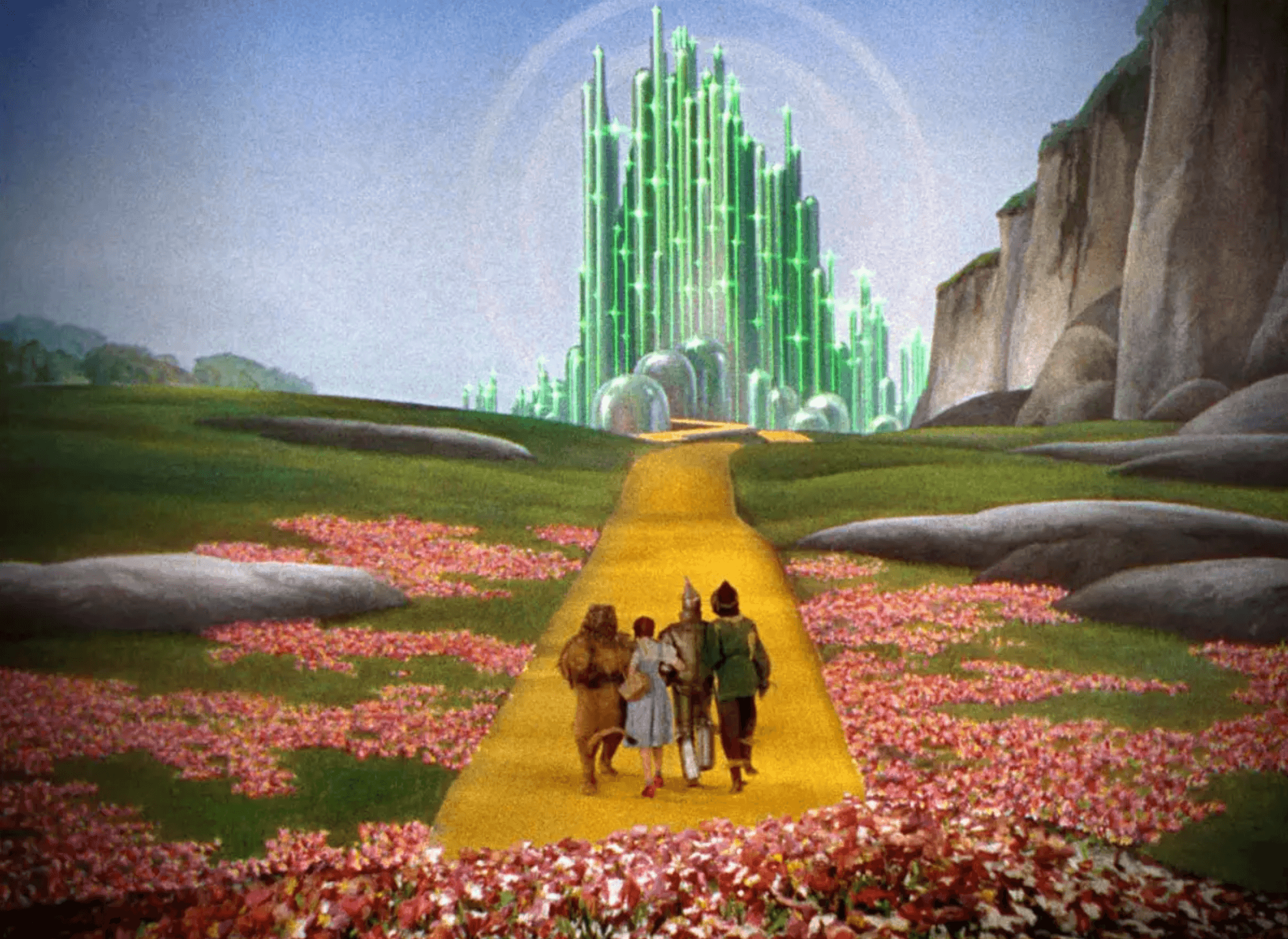 yellow brick road - wizard of oz