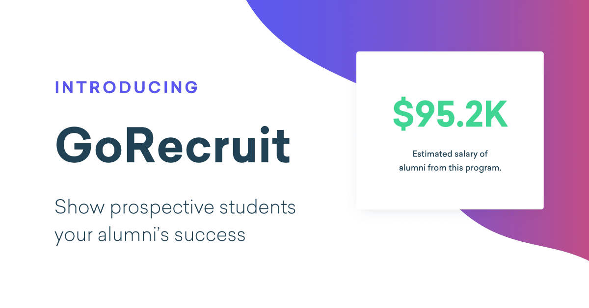 Introducing GoRecruit: Employment Outcomes Data for Recruitment and Marketing
