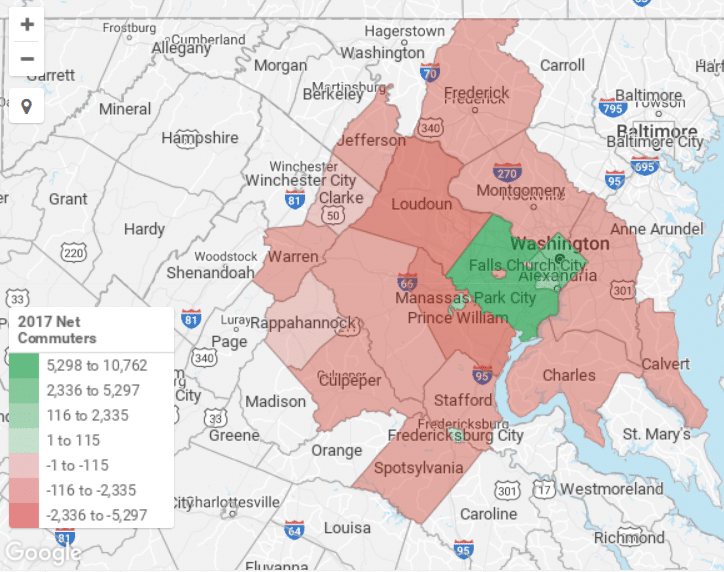 How the Three D.C. Area Labor Markets Stack Up to Other Amazon HQ2 Finalists