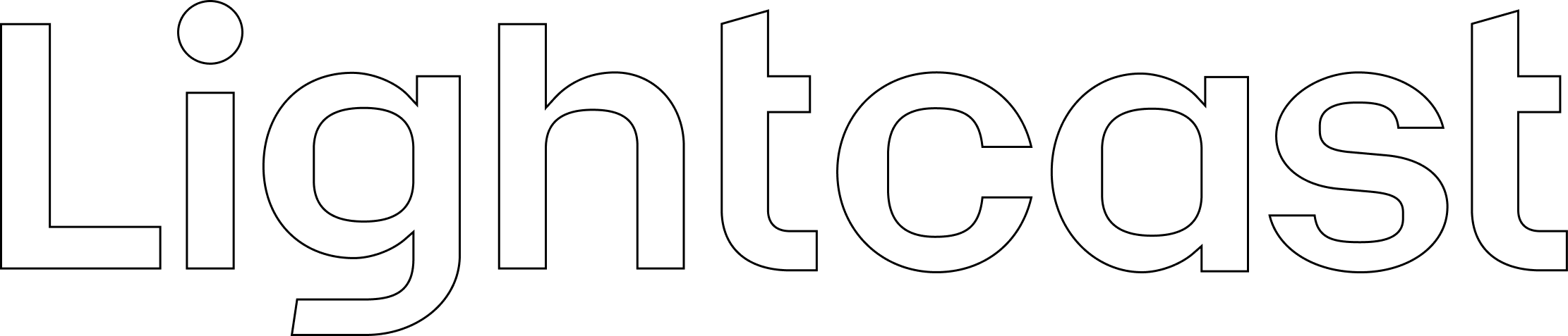 Lightcast logo outlined