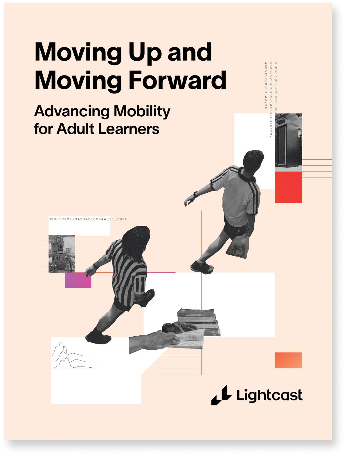mockup of the Adult Learners report cover